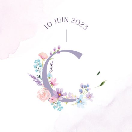 Faire-part de naissance aquarelle pastel romantique