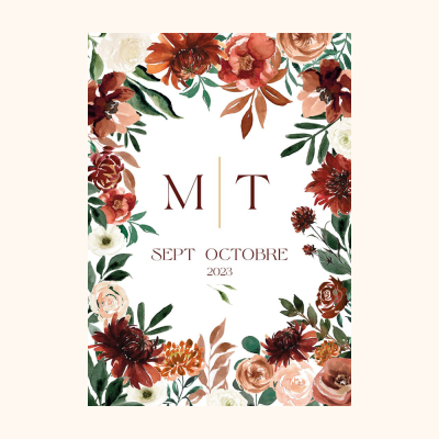 Faire-part mariage Automne Autuna
